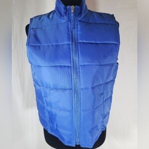 Active Frontier Blue Puffer Vest Sz M